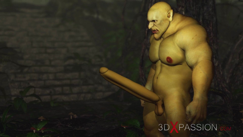 3dxpassion: Monstru verde Ogre fute tare o femeie excitată goblin Arwen în...