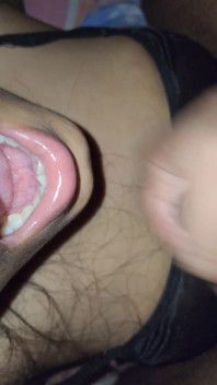 Beautiful Indian GF Huge Cum on Her Mouth in Her 21st Birthday