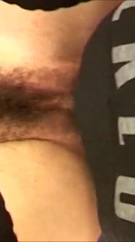 Horny hairy chick takes a piss and gets anal bang