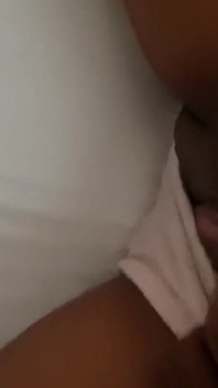Y Stepmom on the Bed with a Panty Fingering and She Play with My Big Cock
