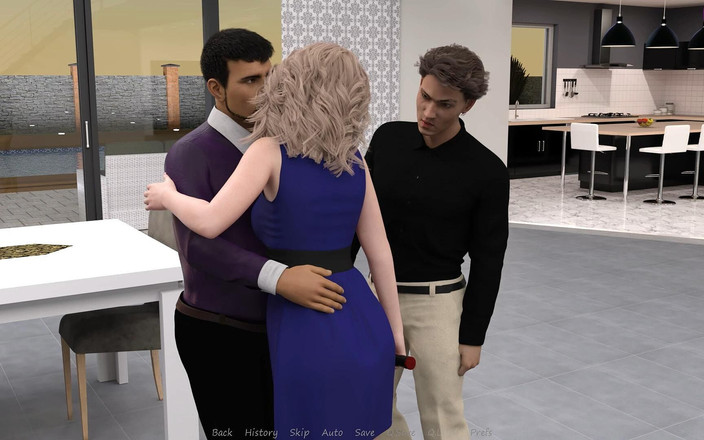 Adultgameplayvideos studio: Manželka mého nevlastního bratra # 44 Alan políbil Justine před Johnem