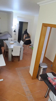 Maid on Flip Flops Receives Internal Cumshot