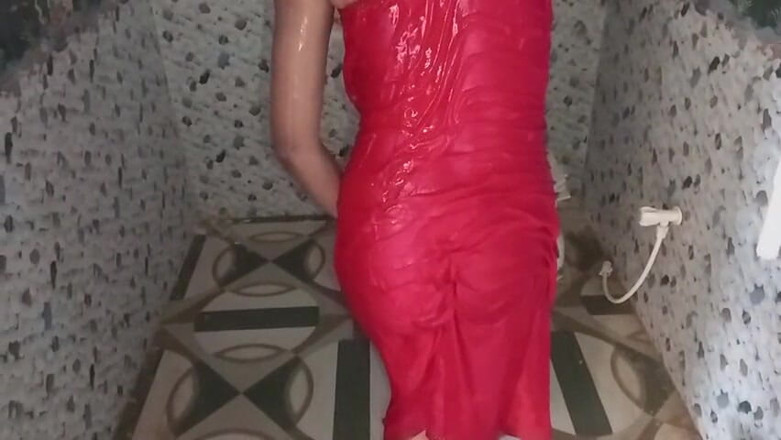Ankurpriya000: Priya Bhabhi Takes Bath in Her Bathroom - Sexy
