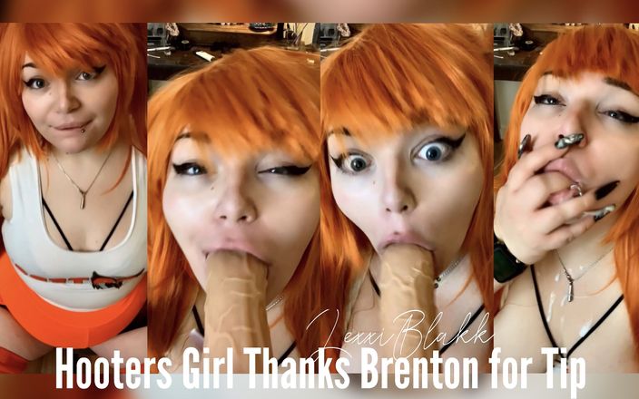 Lexxi Blakk: Hooter girl thanks brenton for tip
