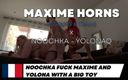 Maxime horns trans: 女の子が巨大なおもちゃで男とトランスとセックスし、繁殖させる