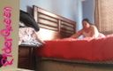 Riderqueen BBW Step Mom Latina Ebony: Chubby MILF Makes Her Bed in Short Sexy Pajam