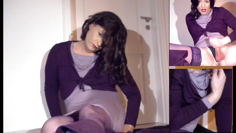 Melinda James: 娘娘腔爱上了violet，直到她展示一个紧致的屁股