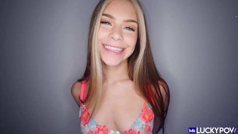 Mr.Lucky POV: Late night fucking for sexy brunette teen slut