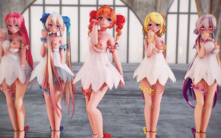 Mmd anime girls: Mmd R-18 Anime Girls Sexy Dancing Clip 254