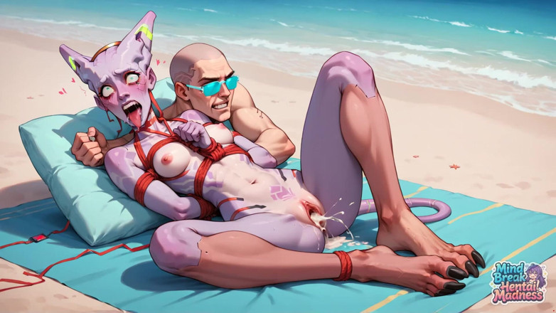 Mind Break Hentai Madness: Alien Beach Bonanza: het enorme cumshot-spektakel van mind break