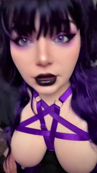 Short Goth Girl JOI