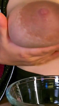 Sexydea's Milky Tit Squeezing Adventure with My Massive Brea
