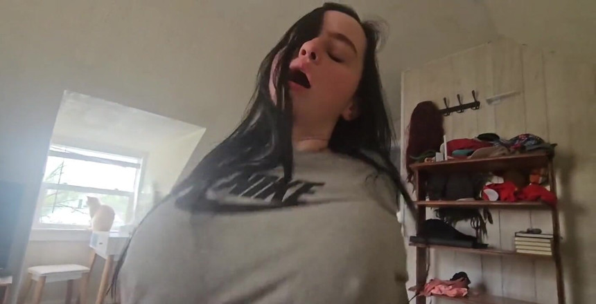 LEXI AND DAN: Beautiful Big Titty Dark Haired Girlfriend Gets Pounded While Being...