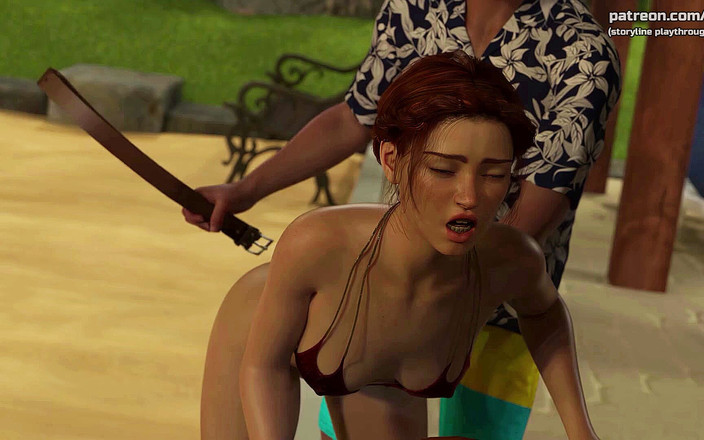 Vaniikos: Mladá holka dostane její žhavý zadek výprask a její malá kundička...