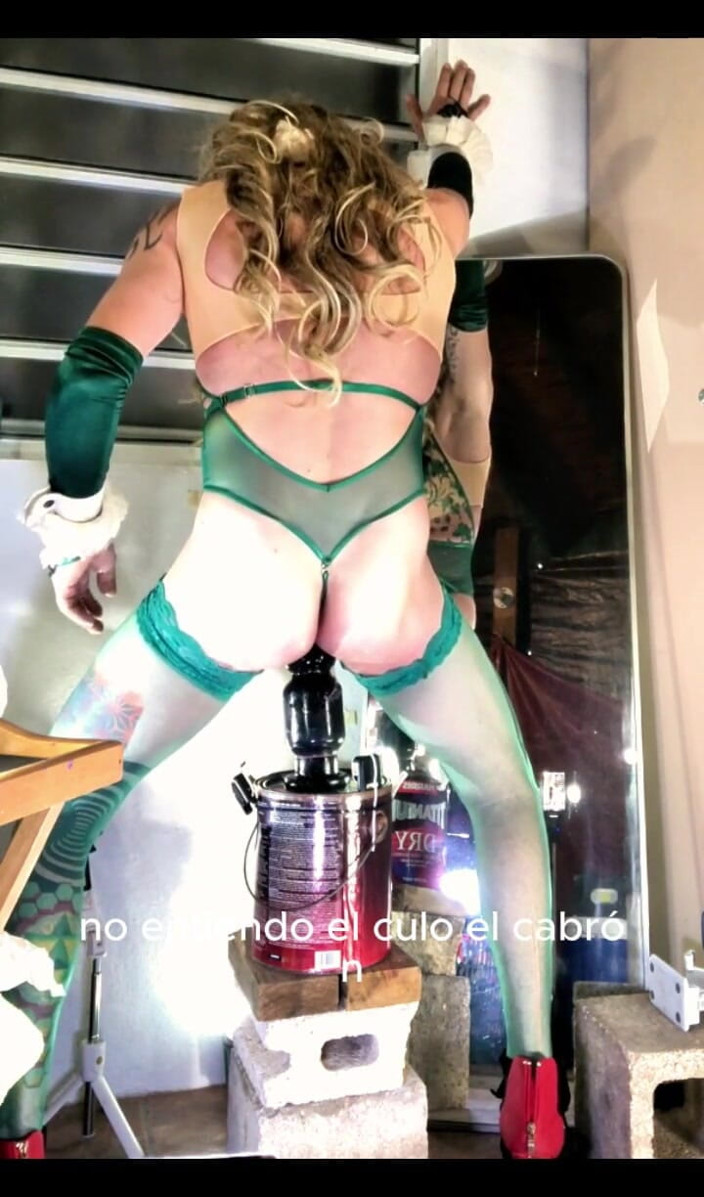 Benito414: Sissy Cintia Rides Her Dildo