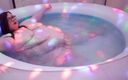 SSBBW Lady Brads: BBW SSBBW belly jiggles play in hot tub