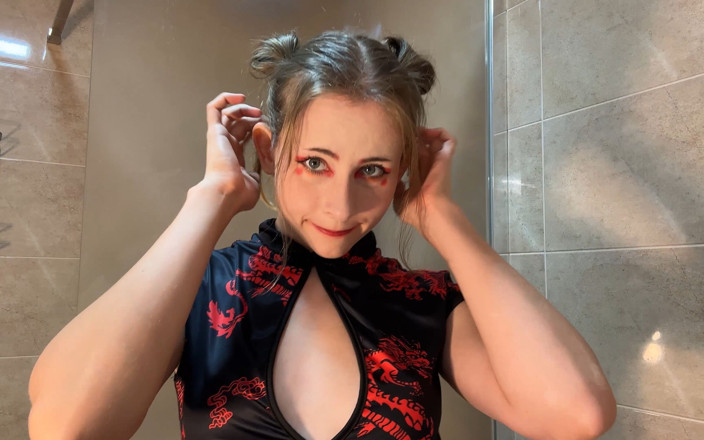 MilaPixie: Geisha Pixie Steamy Glass - Wet Kimono Tease to Passionate Ride