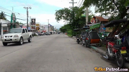 Trike Patrol - Tuk Tuk Patrol: Super horny pinay drips cum on big balls