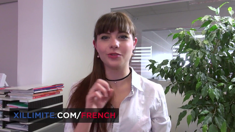 French girls at work: French teen Luna Rival anal fucked on the desk