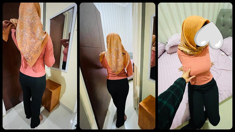 Bintang hyper: Booking a Busty Hijab Student at a Villa to Pay...