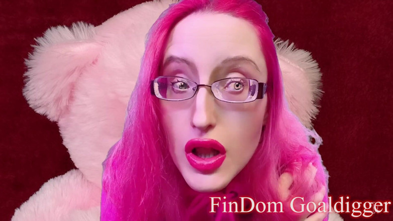 FinDom Goaldigger: Fuckable pink plush toy transformation