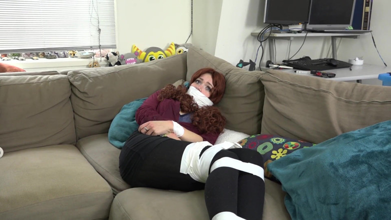 Restricting Ropes: Luna Grey - girl bound gagged