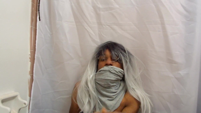 Awquitesy: Cute male teen puts on sexy bodysuit, poses and masturbates