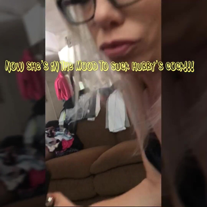 Tickled Pink Productions: Blonde slutwife smokes and sucks dick