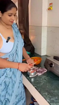 Indian Unsatisfied Bhabhi Lusty Sex with Devar on Kitchen Stand