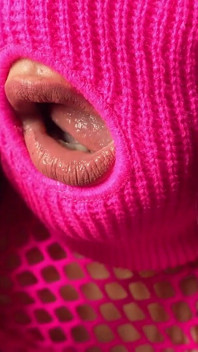 A Comes to My Apartment Wearing a Pink Mask and Then Finds the Camera and Starts Humiliating and Ignoring Me and Then
