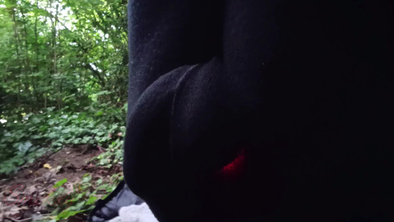 Smokey: Hairy Wbc Sissy Outside - Edging Ends in a Huge Load