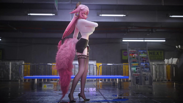 MikuMotion: [mmd] Uniforma kancelářské dámy; Tužka Sukně; Krajka Tanga; Tajemník