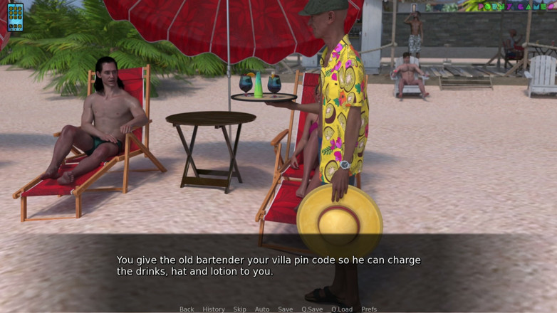 Porny Games: Paradise City у извращенная свода - куколд чистит киску после хорошего траха, минет на пляже 7