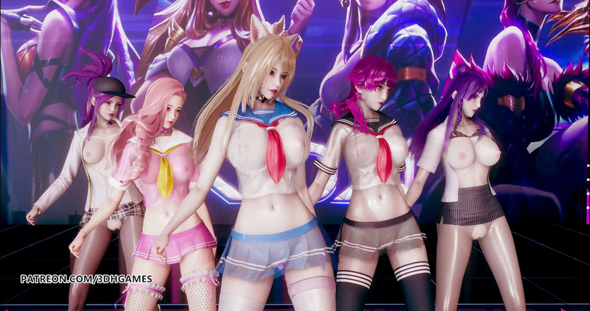 3D-Hentai Games: 你好维纳斯 - 摇晃的脱衣舞ahri akali kaisa Evelynn Seraphine