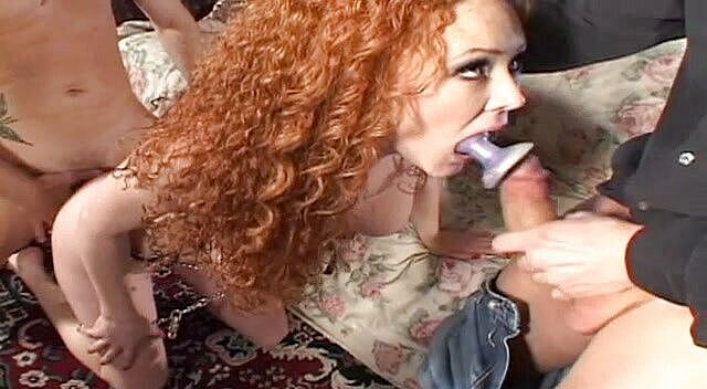 Content Candy: Руда анальна повія розправляє дупу і отримує подвійне проникнення в хардкорі