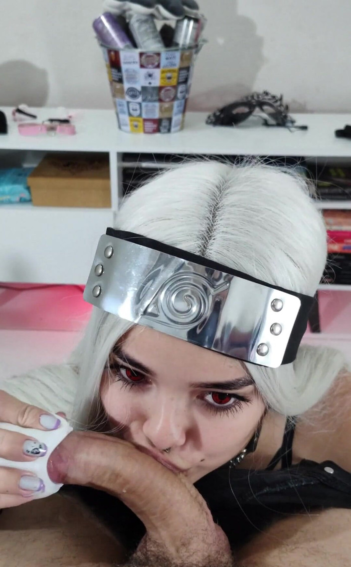 Wellington Ribeiro: 彼女が写輪眼コンタクトレンズを使用して補償した熱いフェラチオの - パート3