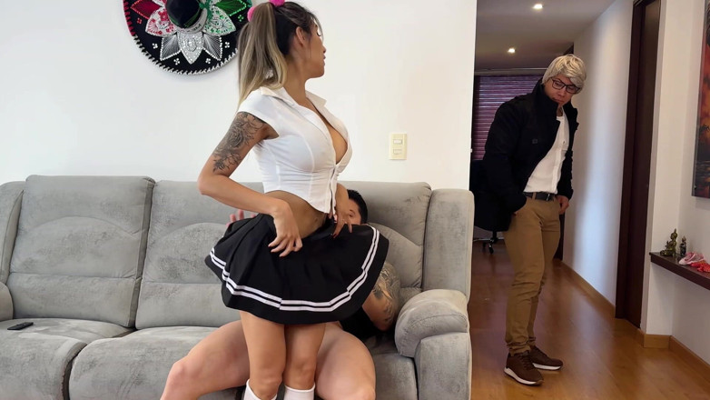Winter_steph: Taboo! Hot Latina in a Miniskirt Lets Her Stepbrother and...