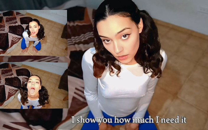 Productoraeros: Sexy Latina Girl on Her Knees Asking You to Fill...