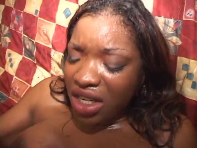 CBD Media Interracial: Big tits African deepthroats a big black cock and rides...