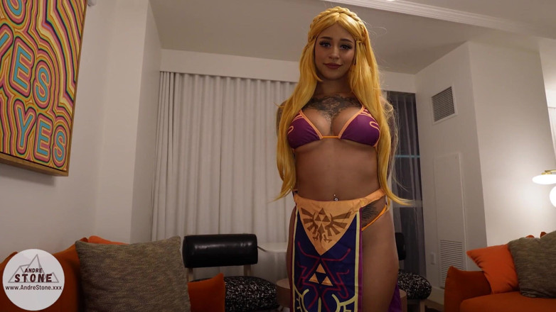 Andre Stone: Black Hottie Annie Verse Takes Big Dick in Zelda Cosplay...