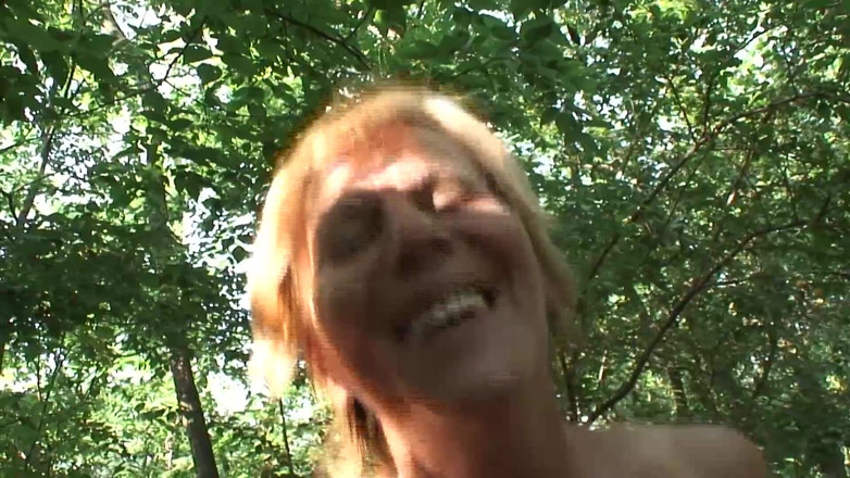 Mature Climax - 100% Mature Videos: Hairy mature slut gets doggystyled outdoors