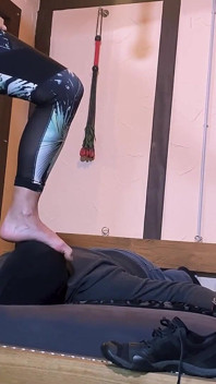 Sweaty Sneaker Domination: Obedient Sock Slave Gags on My Stinking Socks & Filthy Fitness Feet