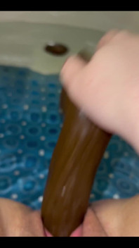 First Time Ever Using a BBC Dildo