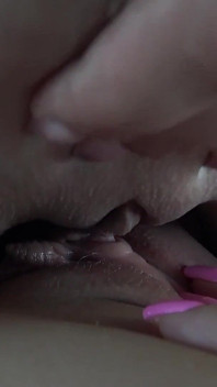 Two Beautiful Blonde Lesbians Displaying Their Moves in the Bedroom