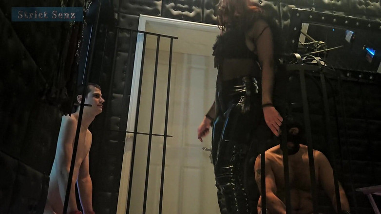 Strict Senz: Lady Zara Il Mio Posacenere Umano in Gabbia Mobili Umani...