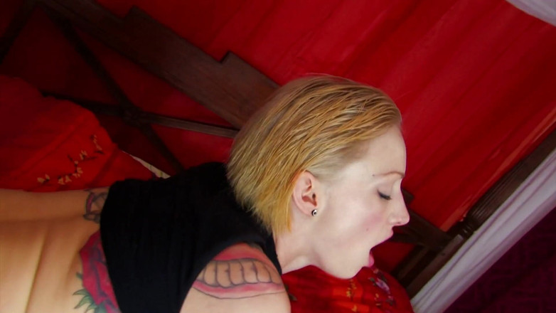 Content Candy: Slim blonde with big tits sucking and fucking on the...