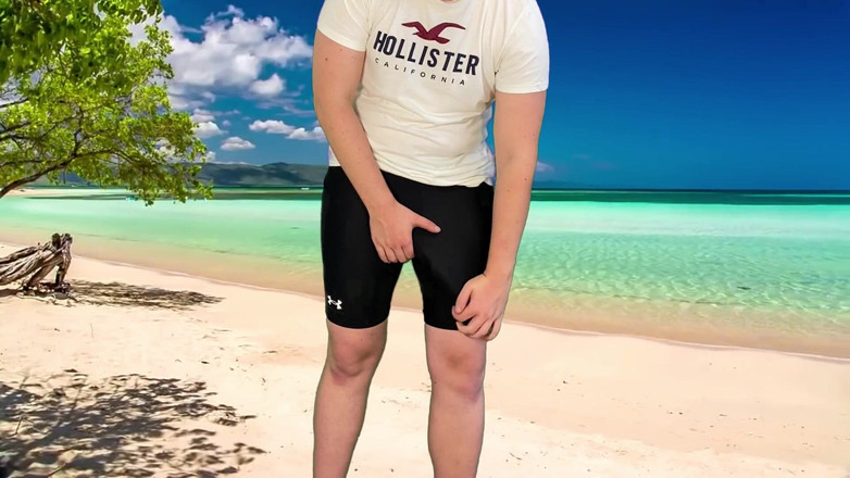 Lucas Nathan King: 在海滩上冒险自慰