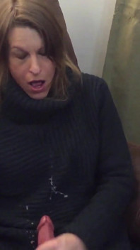 Soaking My Sweater in Cum