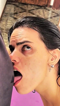 Submissive MILF Drools All Over Big Cock