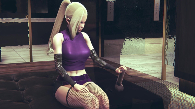 Waifu club 3D: Ino Yamanaka will jerk off your dick if you ask